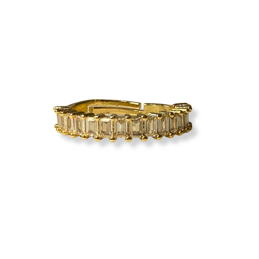Anillo petite con brillos dorado