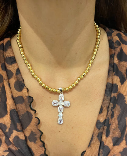 Collar Cruz Bicolor