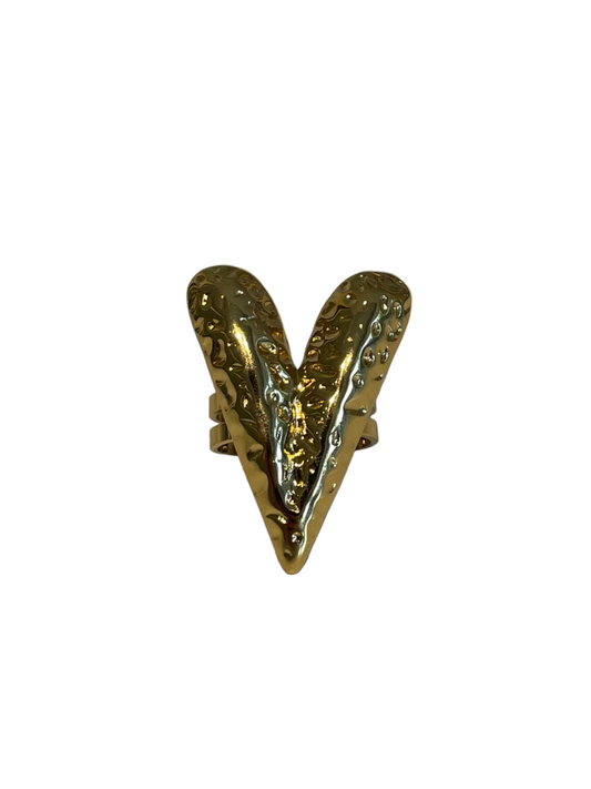 Anillo Corazón Acero