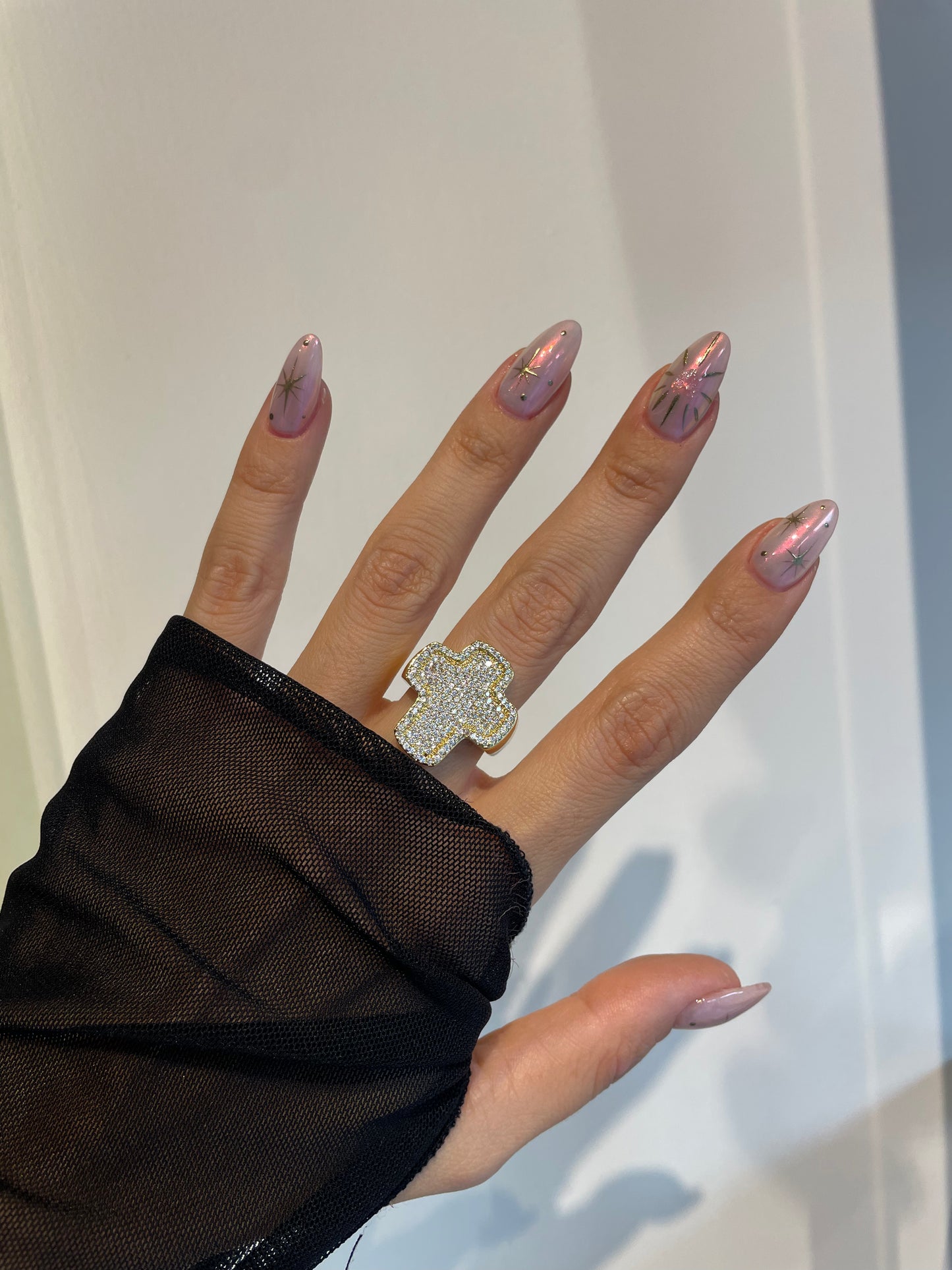 Anillo Cruz Brillos