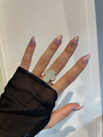 Anillo Cruz Brillos
