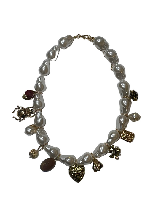 Collar India Perla