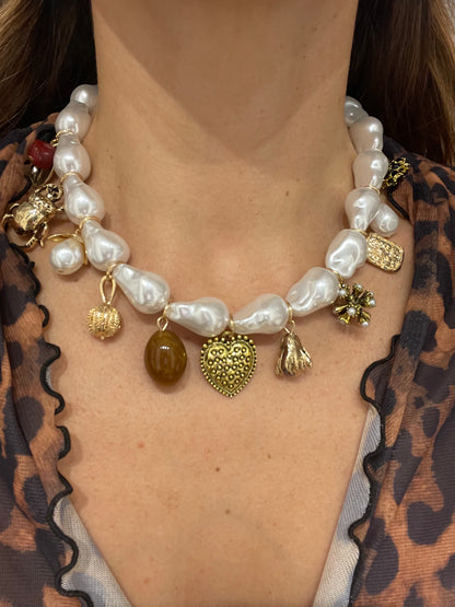 Collar India Perla