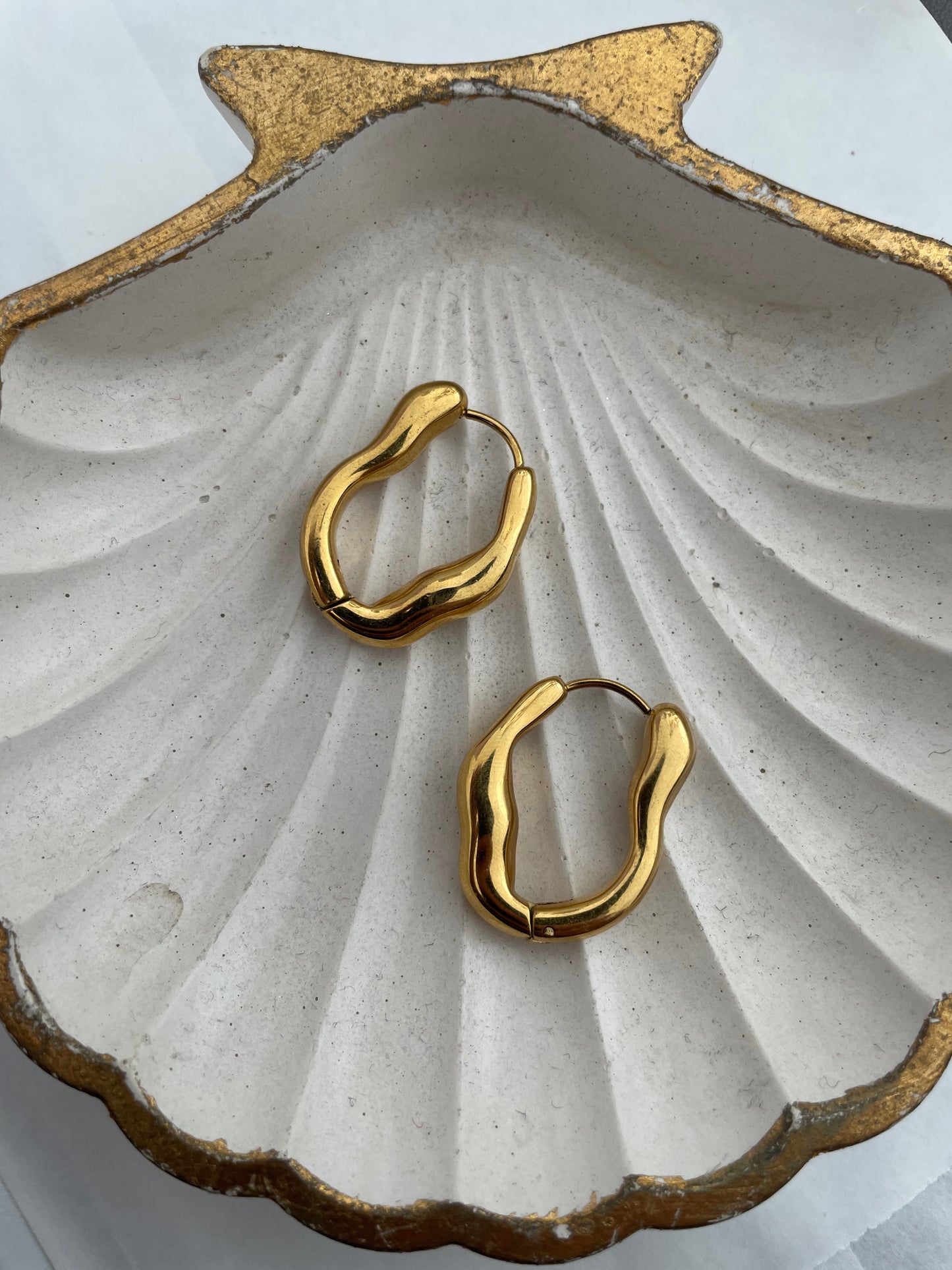 Arracadas Ovalo Abstracto