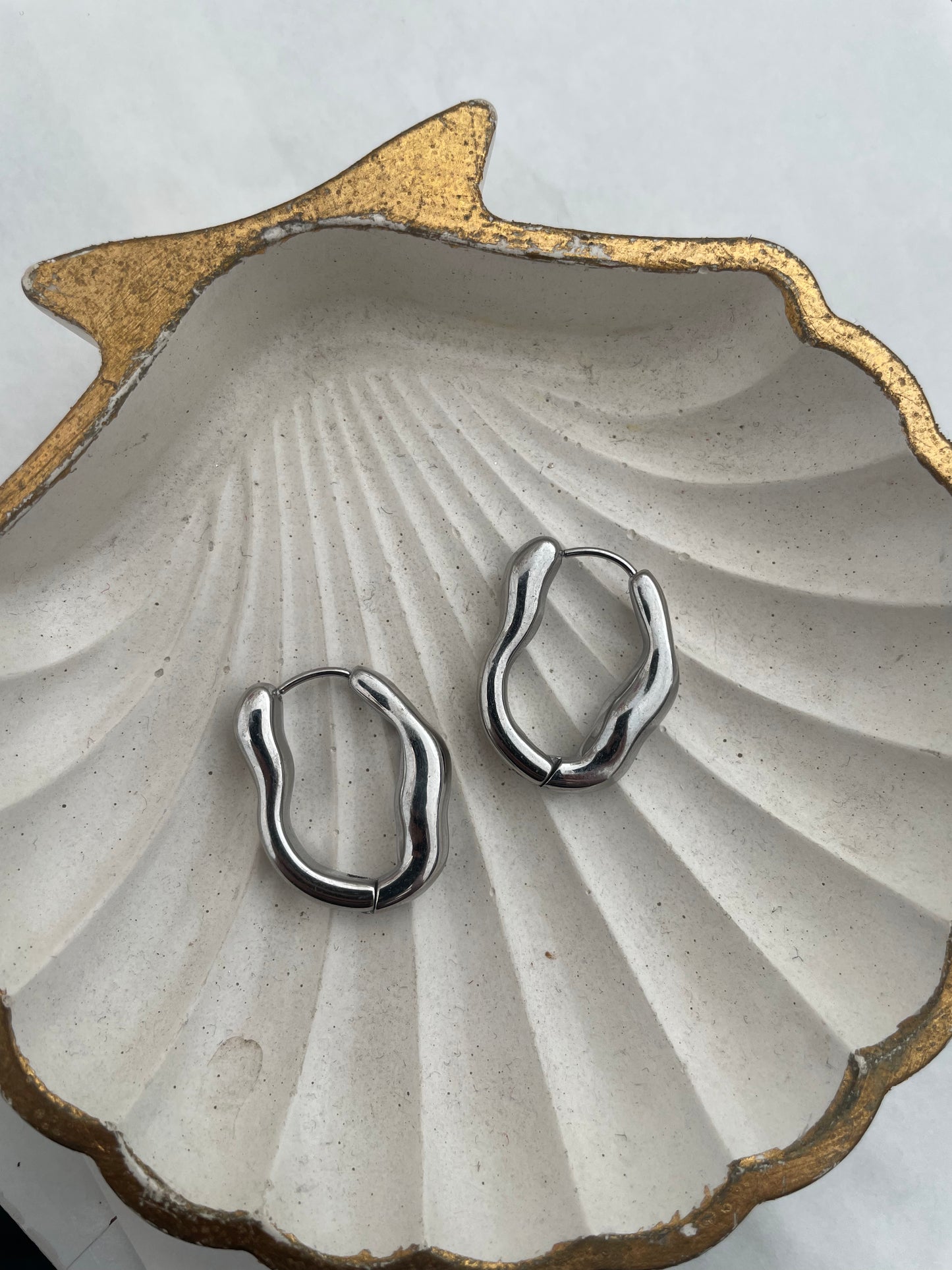 Arracadas Ovalo Abstracto