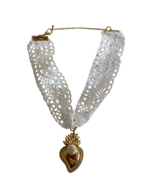 Collar Milán Encaje Sagrado Corazón