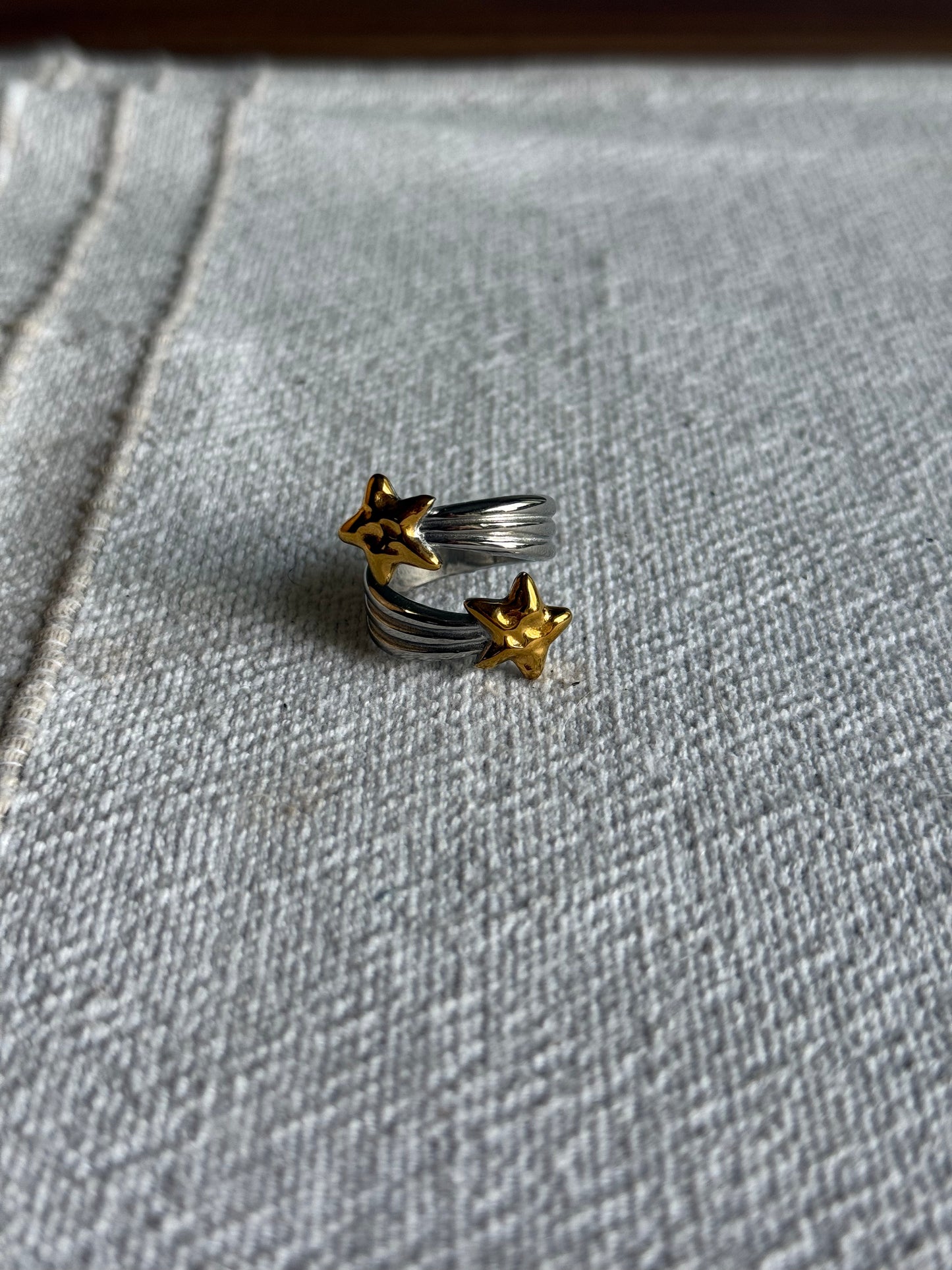 Anillo Estrella Bicolor