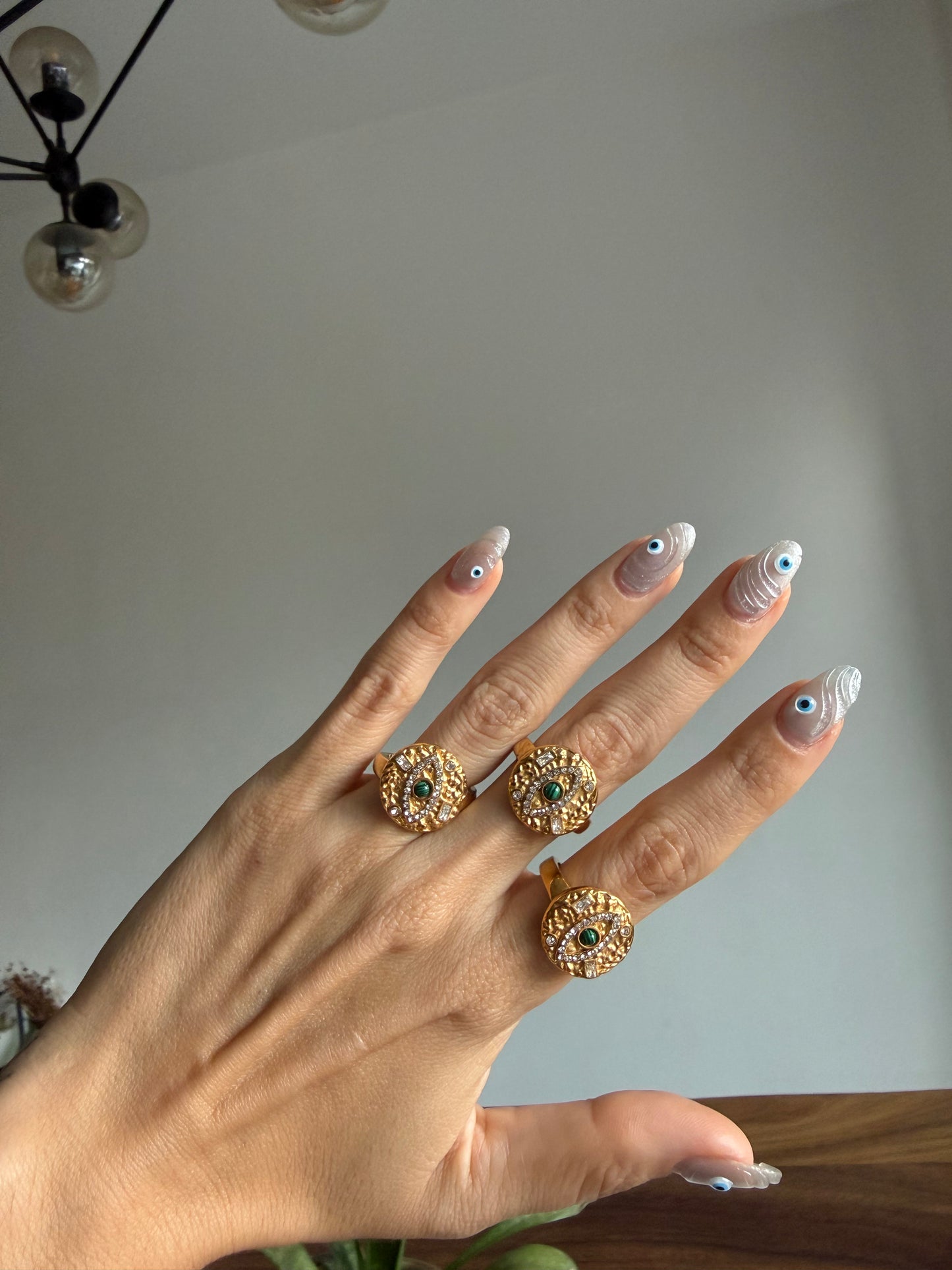 Anillo Ojo Verde