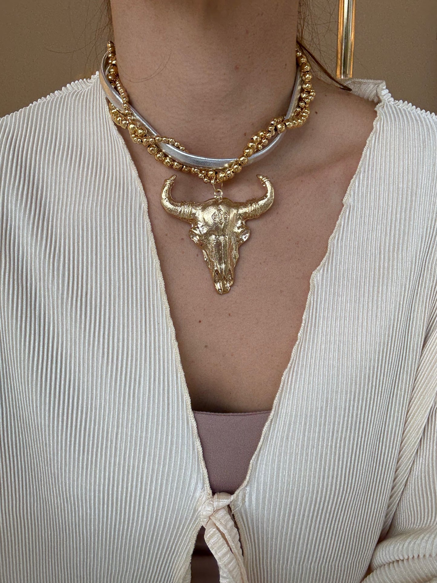 Collar Bravura Plata Toro