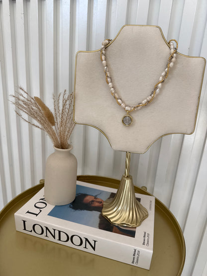 Collar Perla Trenzado SB